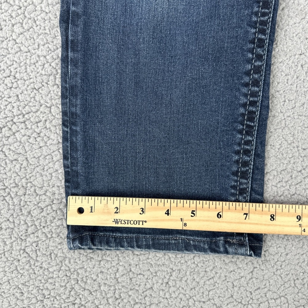 Silver Jeans Co Eddie Jeans Men 36x27* Blue Straight Leg Stretch Faded Whiskered - Picture 8 of 16